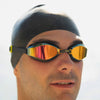 Occhialini da Nuoto Endura Max Titanium Nero-Giallo Lenti Specchiate Viola Zoggs 461111BKYLMVI
