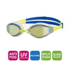 Lunettes de natation Endura Max Titanium jaune-bleu verres miroir vert lime Zoggs 461111YLBLMLM