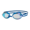 Occhialini da Nuoto Racer Titanium Blu-Chiaro Lenti Specchiate Trasparenti Zoggs 461112BLLBMCL