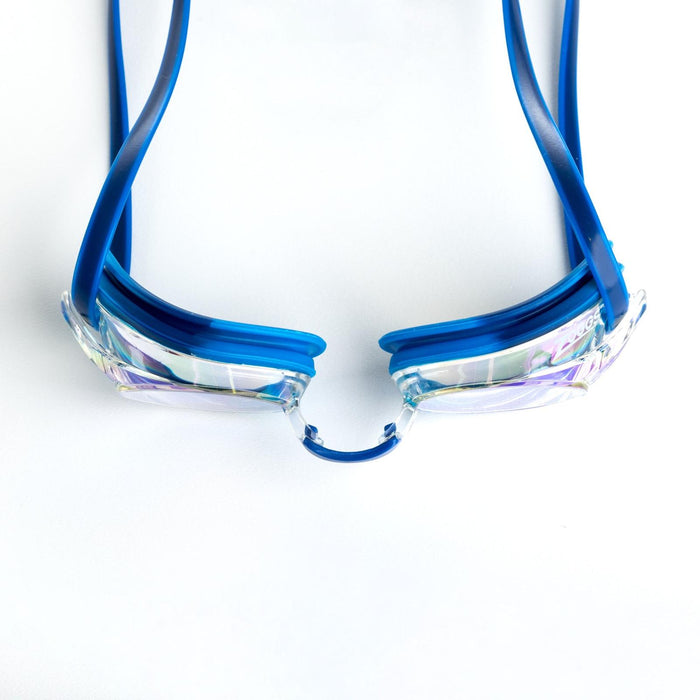 Occhialini da Nuoto Racer Titanium Blu-Chiaro Lenti Specchiate Trasparenti Zoggs 461112BLLBMCL