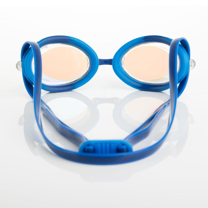 Occhialini da Nuoto Racer Titanium Blu-Chiaro Lenti Specchiate Trasparenti Zoggs 461112BLLBMCL