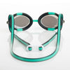 Lunettes de natation Racer Titanium vert-noir verres miroir dorés Zoggs 461112GNBKMGD