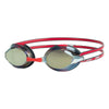 Occhialini da Nuoto Racer Titanium Grigio-Rosso Lenti Specchiate Oro Zoggs 461112GYRDMGD