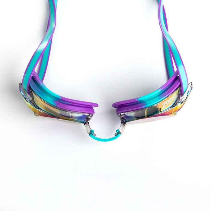 Occhialini da Nuoto Racer Titanium Viola-Turchese Lenti Specchiate Blu Zoggs 461112VITQMBL