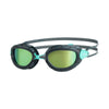 Lunettes de natation Predator Titanium Reactor gris-turquoise petite taille Zoggs 461113GYTQRTIS
