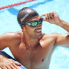 Lunettes de natation Predator Titanium Reactor gris-turquoise petite taille Zoggs 461113GYTQRTIS
