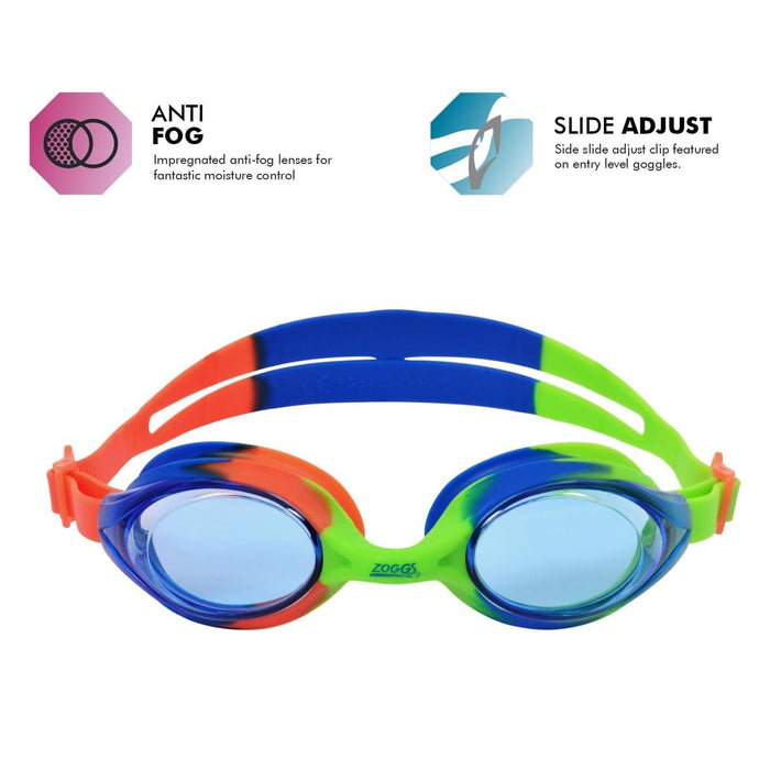Occhialini da nuoto Bondi Junior Verde-Blu Lenti tonalizzate blu Zoggs 461301GNBLTBL