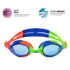 Occhialini da nuoto Bondi Junior Verde-Blu Lenti tonalizzate blu Zoggs 461301GNBLTBL