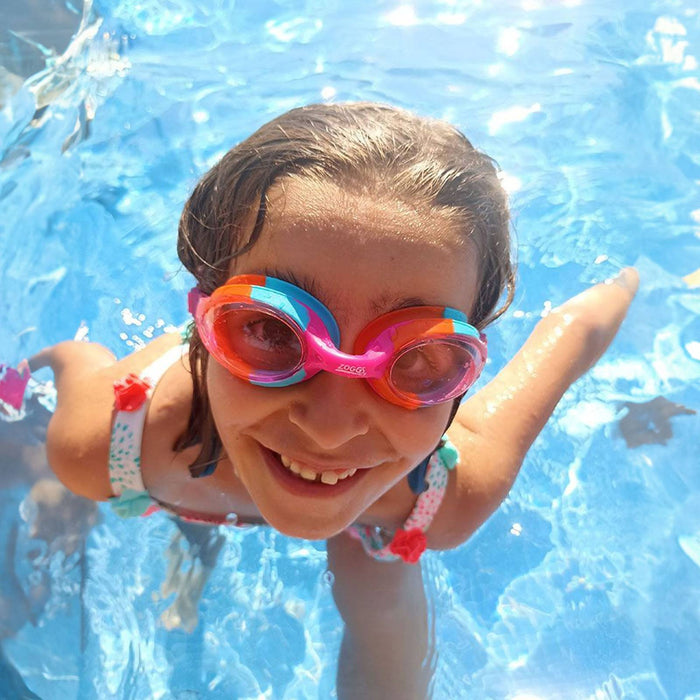 Occhialini da nuoto Bondi Junior Rosa-Arancione Lenti tonalizzate rosa Zoggs 461301PKORTPK