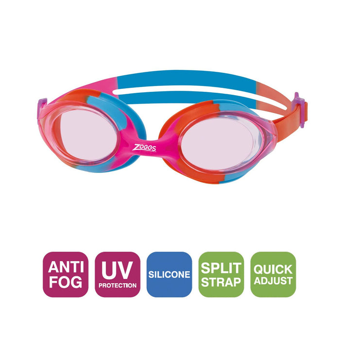 Occhialini da nuoto Bondi Junior Rosa-Arancione Lenti tonalizzate rosa Zoggs 461301PKORTPK