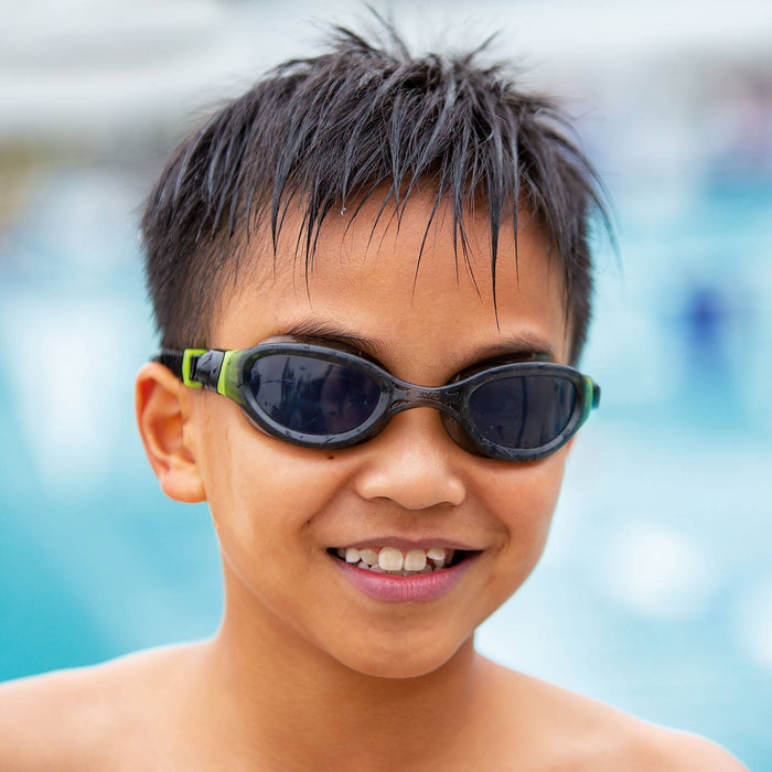 Lunettes de natation Phantom 2.0 Junior Noir-Vert verres fumés Zoggs 461312BKBLTSM