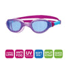 Occhialini da nuoto Phantom 2.0 Junior Viola-Acqua Lenti tonalizzate blu Zoggs 461312PUAQTBL