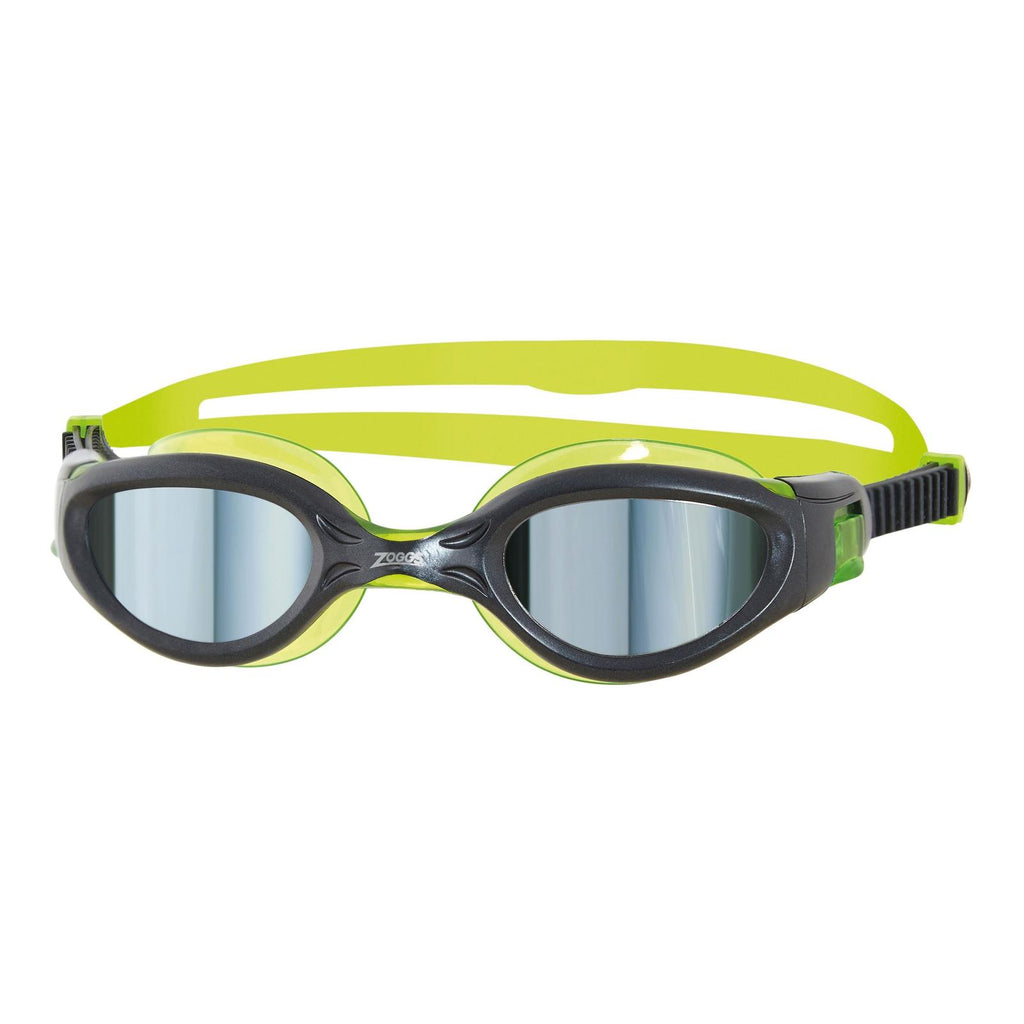 Occhialini da nuoto Phantom Elite Mirror Junior Nero-Lime Lenti specchiate fumé Zoggs 461316BKLMMSM
