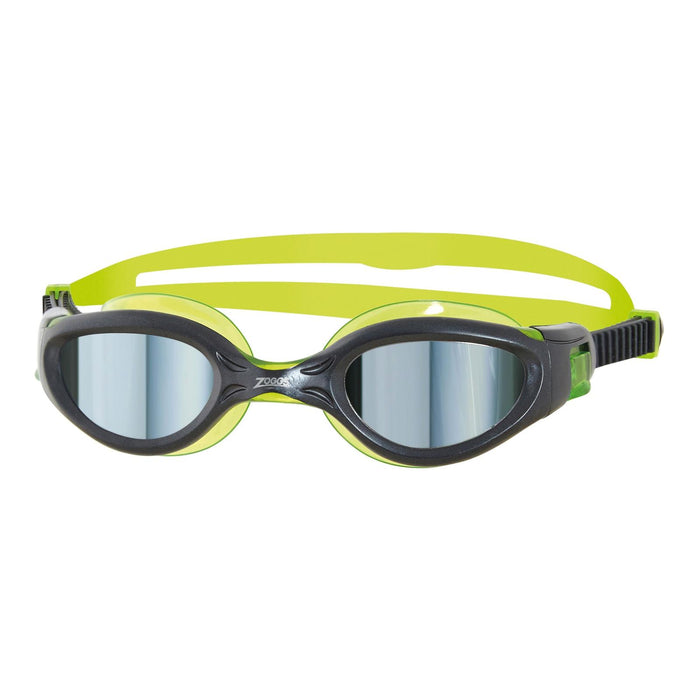 Occhialini da nuoto Phantom Elite Mirror Junior Nero-Lime Lenti specchiate fumé Zoggs 461316BKLMMSM