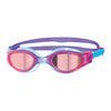 Occhialini da nuoto Phantom Elite Mirror Junior Rosa-Blu Lenti specchiate rosse Zoggs 461316PKBLMRD