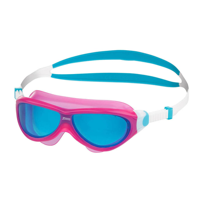 Masque de natation Phantom Junior Rose-Blanc verres teintés bleus Zoggs 461317PKWHTBL