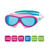 Masque de natation Phantom Junior Rose-Blanc verres teintés bleus Zoggs 461317PKWHTBL