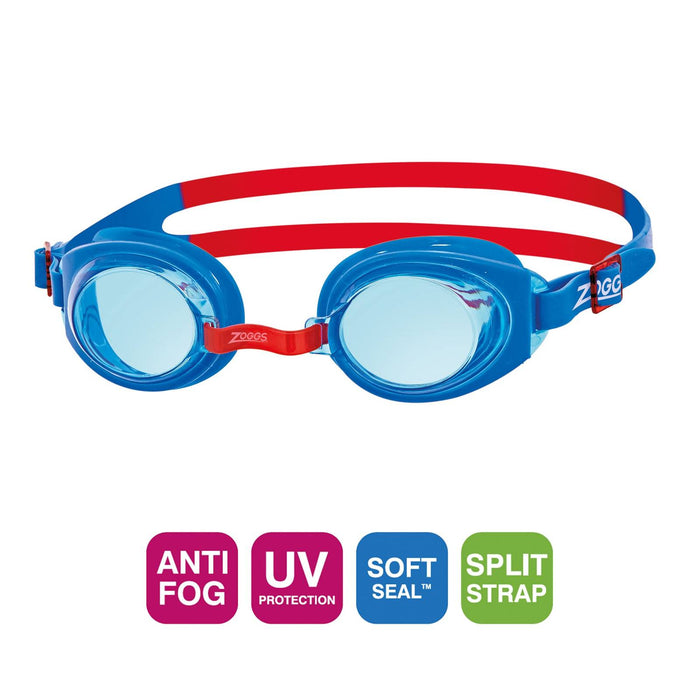 Occhialini da nuoto Ripper Junior Blu-Rosso Lenti tonalizzate blu Zoggs 461323BLRDTBL