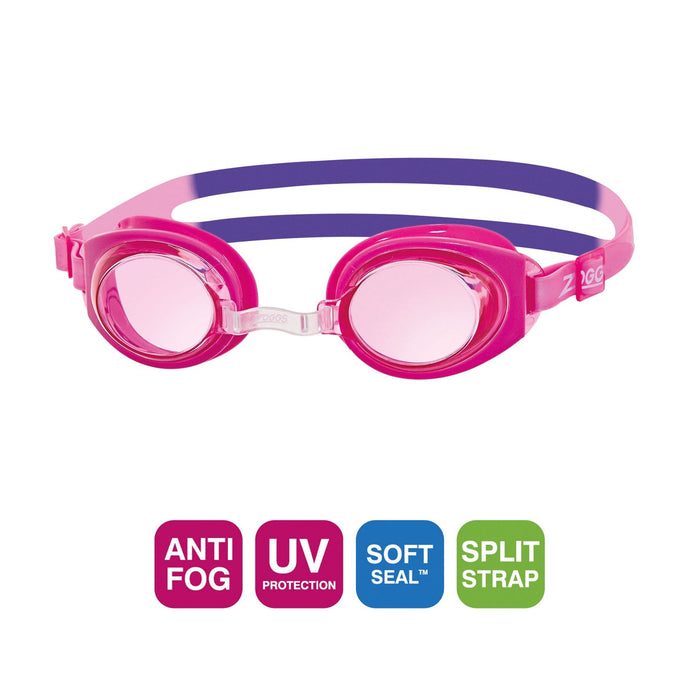 Occhialini da nuoto Ripper Junior Rosa-Viola Lenti tonalizzate rosa Zoggs 461323PKPUTPU
