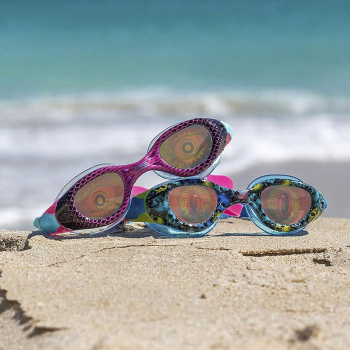 Lunettes de natation Sea Demon Junior Noir-Bleu verres holographiques Zoggs 461324BKBLHOL
