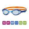 Lunettes de natation Sonic Air 2.0 Junior Bleu-Orange verres teintés bleus Zoggs 461325BLORTBL