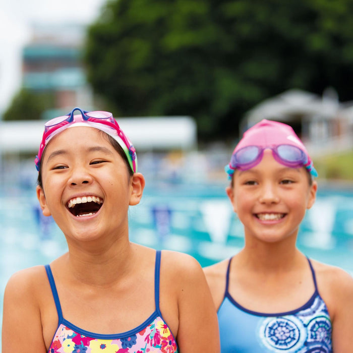 Occhialini da nuoto Sonic Air 2.0 Junior Blu-Rosa Lenti tonalizzate viola Zoggs 461325BLPKTPU