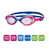 Occhialini da nuoto Sonic Air 2.0 Junior Blu-Rosa Lenti tonalizzate viola Zoggs 461325BLPKTPU