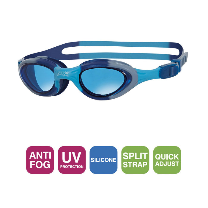 Occhialini da nuoto Super Seal Junior Blu-Mimetico Lenti tonalizzate blu Zoggs 461327BLCMTBL