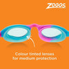 Occhialini da nuoto Super Seal Junior Rosa-Blu Lenti tonalizzate blu Zoggs 461327PKBLTBL