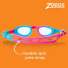 Occhialini da nuoto Super Seal Junior Rosa-Blu Lenti tonalizzate blu Zoggs 461327PKBLTBL