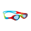 Lunettes de natation Super Seal Junior Rouge-Bleu verres teintés bleus Zoggs 461327RDBLTBL