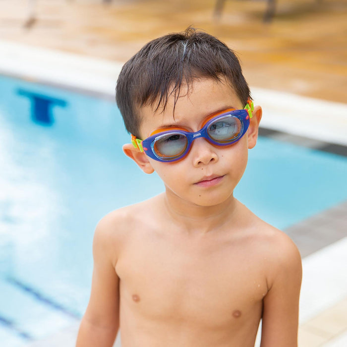 Lunettes de natation Little Sonic Air Enfant Bleu-Vert verres teintés bleus Zoggs 461418BLGNTBL