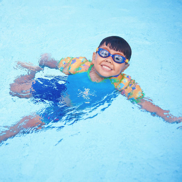 Lunettes de natation Little Sonic Air Enfant Bleu-Vert verres teintés bleus Zoggs 461418BLGNTBL