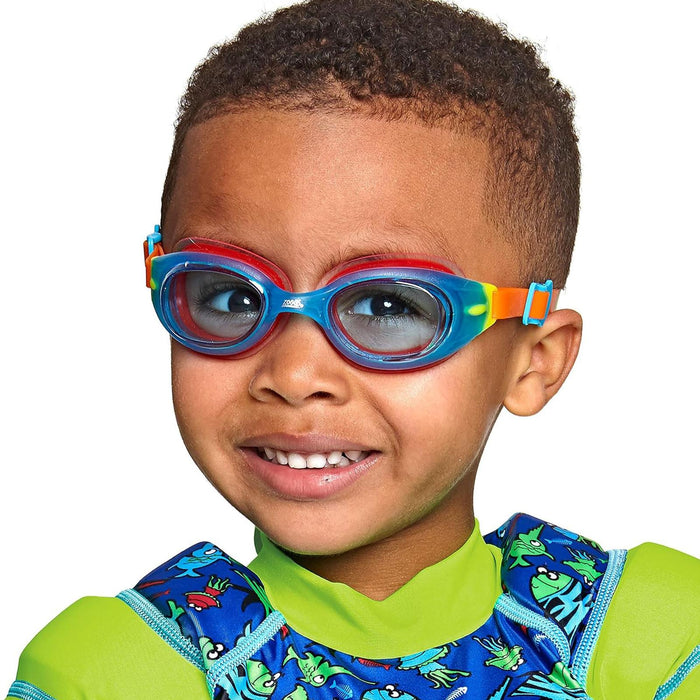 Occhialini da nuoto Little Sonic Air Bambini Blu-Arancione Lenti tonalizzate blu Zoggs 461418BLORTBL