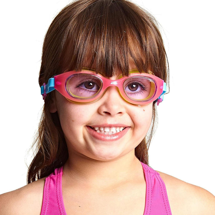 Occhialini da nuoto Little Sonic Air Bambini Rosa-Verde Lenti tonalizzate viola Zoggs 461418PKGNTPU