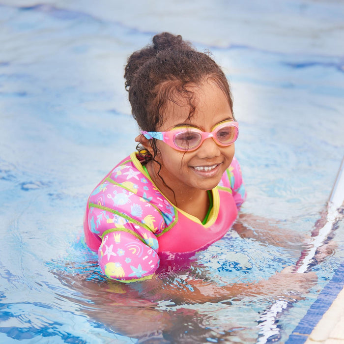 Occhialini da nuoto Little Sonic Air Bambini Rosa-Verde Lenti tonalizzate viola Zoggs 461418PKGNTPU