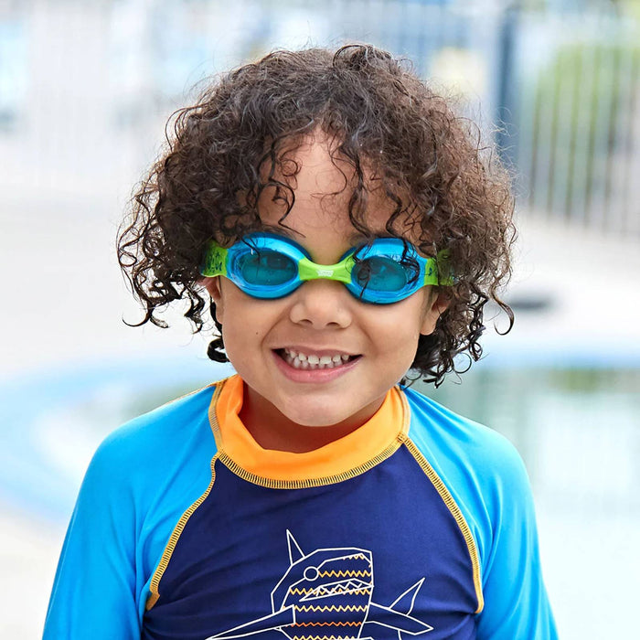 Lunettes de natation Little Twist Enfant Bleu-Vert verres teintés bleus Zoggs 461421BLGNTBL