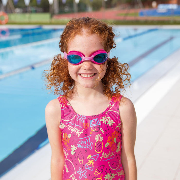 Occhialini da nuoto Little Twist Bambini Rosa Lenti tonalizzate blu Zoggs 461421PKPKTBL