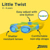 Occhialini da nuoto Little Twist Bambini Rosa Lenti tonalizzate blu Zoggs 461421PKPKTBL