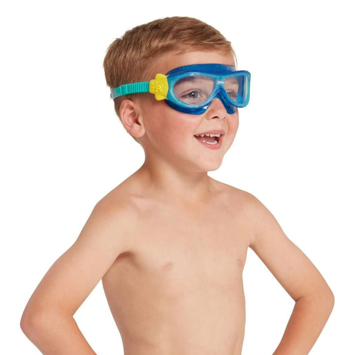 Maschera da nuoto Phantom Bambini Blu-Turchese Zoggs 461423BLTQCLR