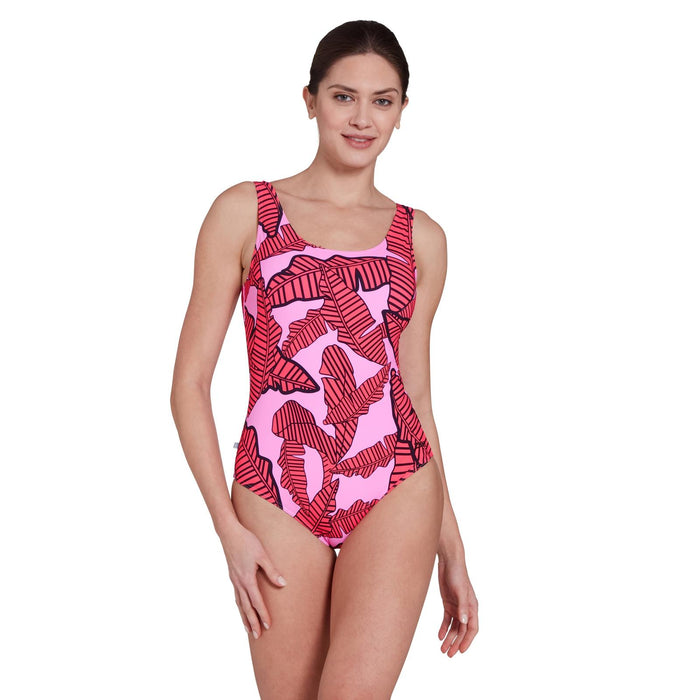 Maillot de bain une pièce Ecofeel Scoopback Awaken-Rose Taille 36 Zoggs 462376AWAK36