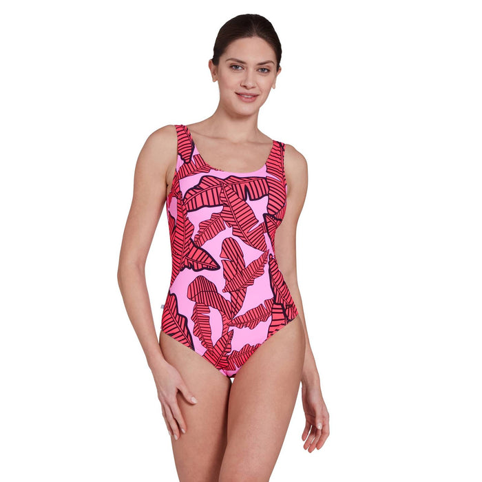Maillot de bain une pièce Ecofeel Scoopback Awaken-Rose Taille 44 Zoggs 462376AWAK44