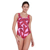 Maillot de bain une pièce Ecofeel Scoopback Awaken-Rose Taille 44 Zoggs 462376AWAK44
