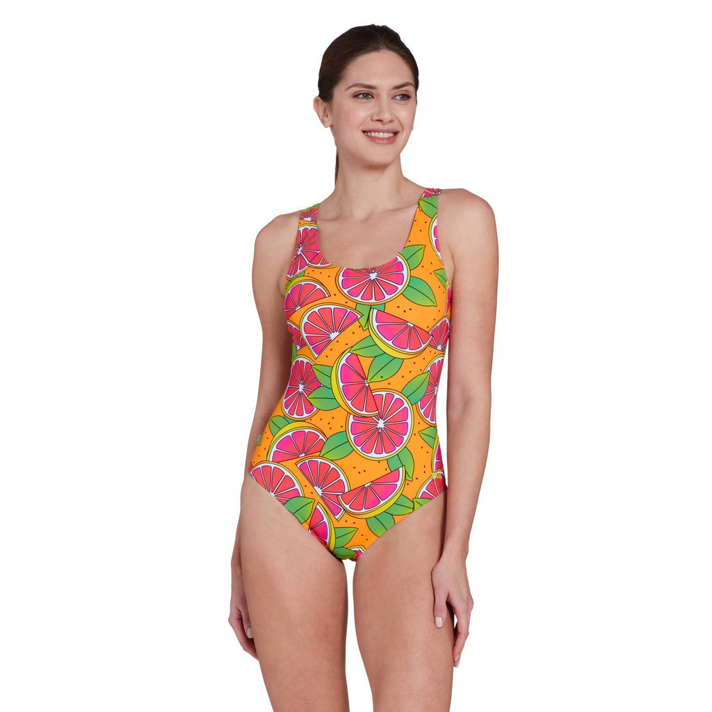 Maillot de bain une pièce Ecofeel Scoopback Zesti Taille 36 Zoggs 462376ZEST36