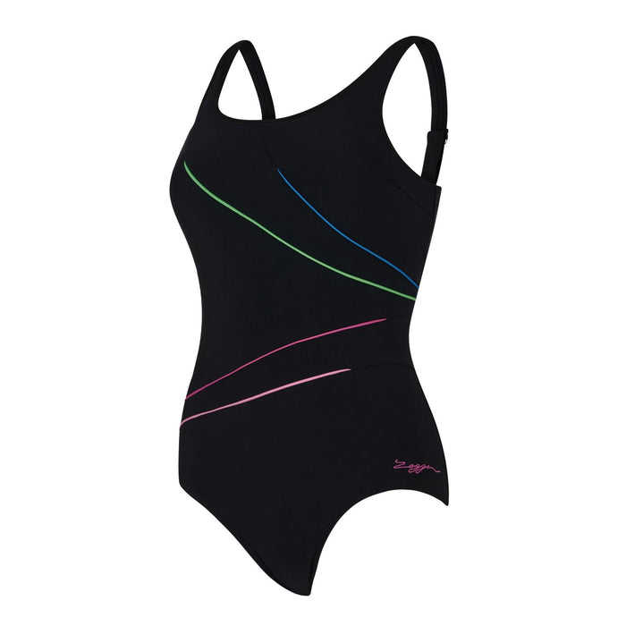 Maillot de bain 1 pièce Macmaster à dos arrondi réglable Prism Geo Taille 46 Zoggs 462412PRIS46
