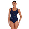 Maillot de bain 1 pièce Macmaster à dos arrondi réglable Spatial Taille 40 Zoggs 462412SPAT40