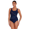 Maillot de bain 1 pièce Macmaster à dos arrondi réglable Spatial Taille 42 Zoggs 462412SPAT42