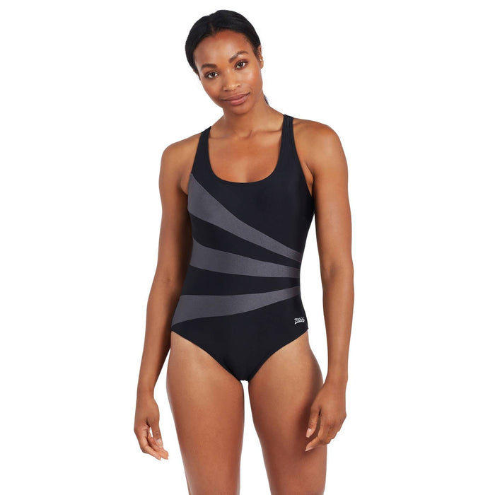Maillot de bain 1 pièce Sandon Scoopback Femme Noir Taille 32-XS Zoggs 462553BK32