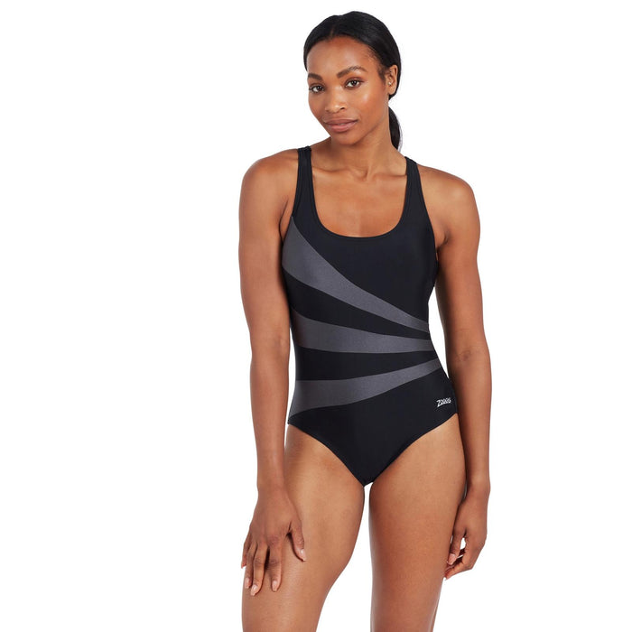 Maillot de bain 1 pièce Sandon Scoopback Femme Noir Taille 36-M Zoggs 462553BK36