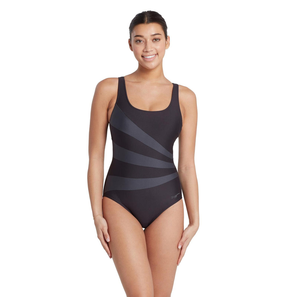 Maillot de bain 1 pièce Sandon Scoopback Femme Noir Taille 44-XXXL Zoggs 462553BK44